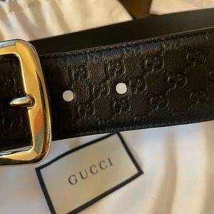 Black Gucci Belt
